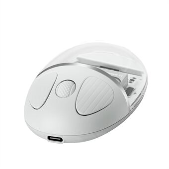 BENWIS OT-CMS-WH Crystal Mouse Silent Wireless Bluetooth / 2.4GHz Kahdessa tilassa toimiva langaton Bluetooth / 2.4 GHz hiiri