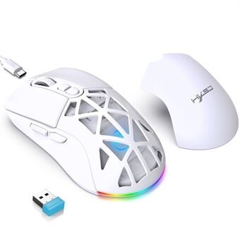 HXSJ T26 langaton hiiri Bluetooth5.1 + 2.4Ghz kaksitilainen 4800 DPI RGB-taustavalaistu hiiri