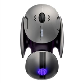 INPHIC X2 3-moodinen hiiri langaton Bluetooth 4.0 / 5.0 hiiri 2400DPI ladattava hiiri valolla kannettavalle tietokoneelle