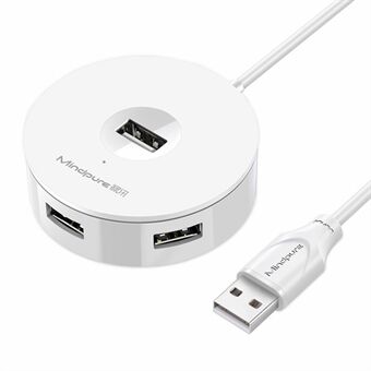 MINDPURE US018 1,5m USB - 4 x USB2.0 Telakointiasema Kannettava Tietokone USB Hub Sovitin