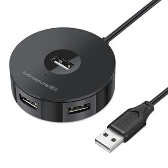 MINDPURE US018 0,3m USB - 4 X USB2.0 Telakointiasema Kannettava Tietokone USB Hub Sovitin