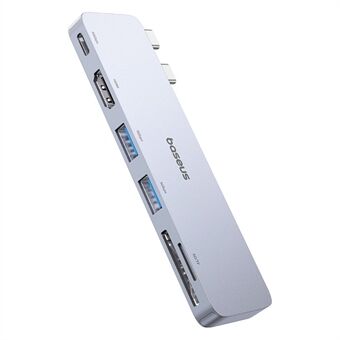 BASEUS UltraJoy -sarjan Type-C- Thunderbolt 3 / 4+HD4K@30Hz+2XUSB3.0+SD3.0+TF3.0 USB Hub -telakointiasema