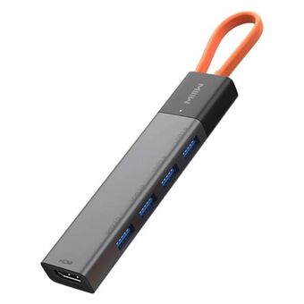 XIAOMI YOUPIN MWCMA02 Type-C Hub Converter USB-C-sovitin PD 100W Pikalataustelakka 4xUSB 3.0 -porttiin ja HD-videolähtöporttiin