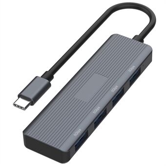 ONTEN UC621 15 cm:n kaapeli Tyyppi-C - 4xUSB3.2 Gen1 -porttinen USB-hubin jakaja kannettavaan tietokoneeseen ja puhelimeen