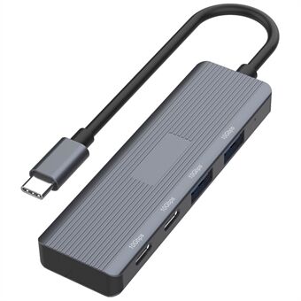 ONTEN UC622 15 cm:n kaapeli Tyyppi-C 2USB + 2Tyyppi-C -portteihin 10 Gbps USB-keskitin jaetulla tuella kannettavaan tietokoneeseen ja puhelimeen