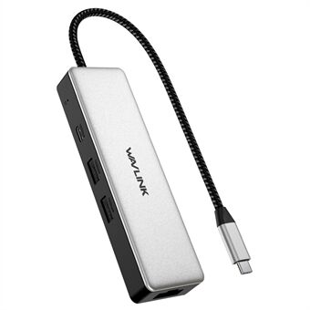 WAVLINK UH3032G 3-porttinen USB C Hub RJ45 Gigabit Ethernet -sovittimella MacBook Pro / Chromebook -laitteille