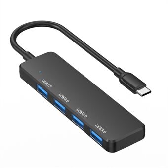 S-304 Type-C - 4xUSB 3.0 keskitinsovitin 5 Gbps tiedonsiirto USB-C-laajennustelakointiaseman muunnin MacBookille