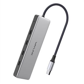 WAVLINK WL-UHP3411 4-in-1 Type-C - 4 USB-C 3.2 Gen2 -porttinen sovitin 10 Gt tiedonsiirron keskittäjä