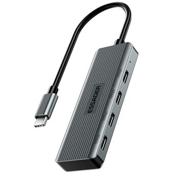 ESSAGER EHB4C-HT0G-P Type-C Hub 10Gbps USB-C Data -siirto -dongle 4-porttinen sovitin OTG -muunnin