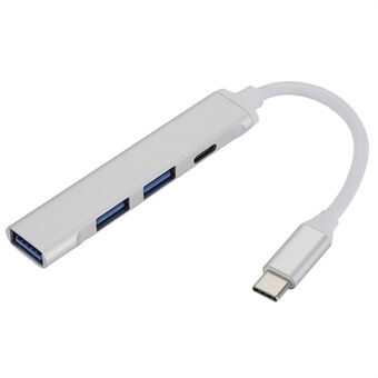 C809-C 4 in 1 Type C -keskitin MacBook Pro Lenovo Xiaomi 1x USB3.0 + 2x USB2.0 + 1x Type-C 2.0 -muunnin