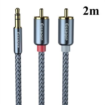 ESSAGER 3,5 mm - 2 RCA-äänenjakokaapeli 2 m