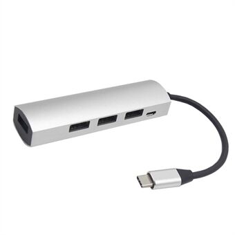 JW-331 USB-C Splitter Type-C 3.1 HUB Dock Adapter with 4-Port Type-C HUB USB 3.0