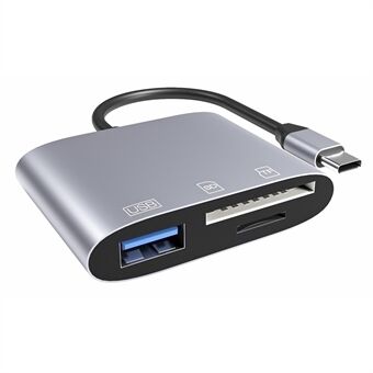 NK-3041 USB-C Hub 3-in-1 USB3.0 TF -muistikortinlukija OTG-sovitin