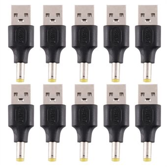 10 kpl 4,8 x 1,7 mm uros-USB 2.0 urossovitin DC-virtapistoke