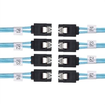 SF-009-0.5M Internal SAS 4 SATA Host to 4 SATA 7-pin Target Hard Disk 6Gbps Data Server Cable