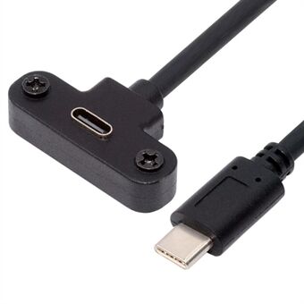 UC-171-0.3M 0,3 m USB-C 480 Mbps Type-C uros ylöspäin kulmaan naarasjatkojohto ruuvilukituksella kameralle ja VR:lle