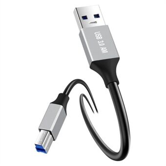 1m Plug and Play USB-A 3.0 - USB-B Neliön muotoinen portti Uros-uros -datakaapeli tulostimelle