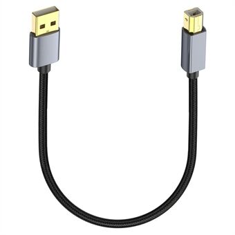 USB-tulostinkaapeli 0,3 m USB 2.0 Type A uros - B uros skannerijohto MIDI-ohjaimelle