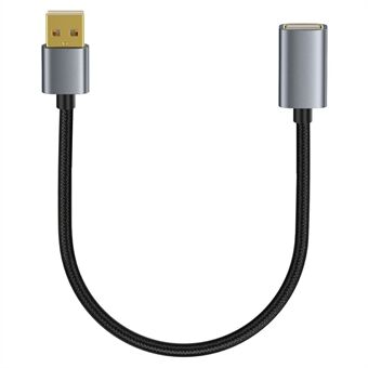 USB-jatkokaapeli 0,3 m USB 2.0 Type A uros-naaras jatkokaapeli tulostimelle, näppäimistölle, hiirelle, muistitikulle