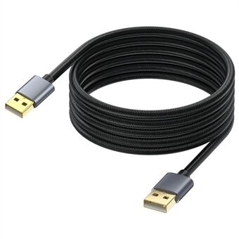 3m 480Mbps USB 2.0 Type A Uros-uros kaapelin jatkojohto digitaaliselle kameralle, tulostimelle ja skannerille