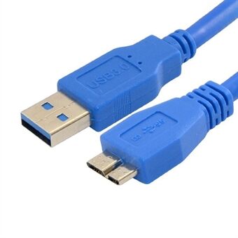 0,3 m USB 3.0 -jatkokaapeli A uros-mikro-B-sovittimen muuntimen laturin kaapelin johto kannettavalle kiintolevylle