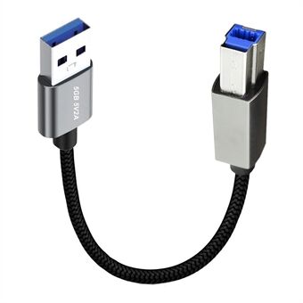 JUNSUNMAY 0.3 metrin USB-A 3.0 uros-USB-B uros-tulostinkaapeli skanneriliitäntään