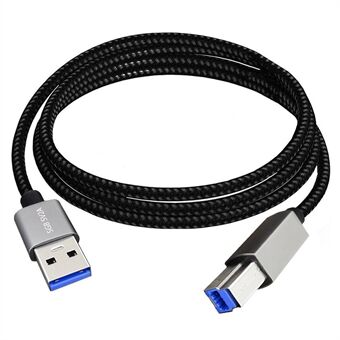 JUNSUNMAY 2 metrin USB-A 3.0 uros USB Type-B uros tulostimen datakaapeli yhteysjohto