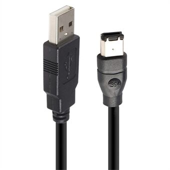 JUNSUNMAY 1.8 m Firewire IEEE 1394 6 Pin uros USB 2.0 uros Adapteri Muuntokaalet