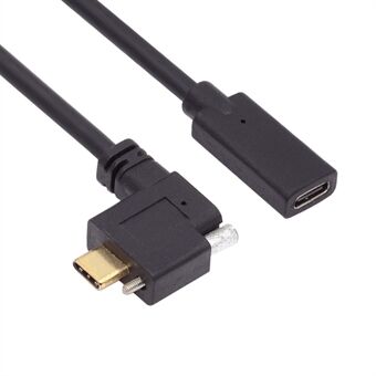 UC-041-RI 0,3 metrin USB 3.1 Tyyppi C kulmaoikea uros naaras jatkojohto ruuvilukituksella