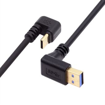 UC-101-UP 30 cm USB3.0 -tyyppinen urosliitin tyyppi-A urosliitintä vasten U-muotoista USB-C alkua koskeva 5 Gbps datakaapeli