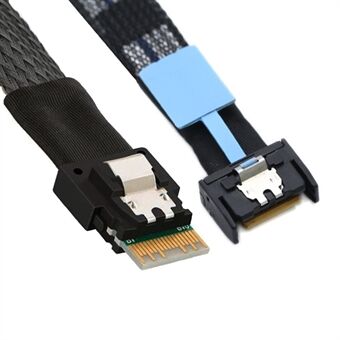 SF-078 50cm MCIO PCI-E 4i 38Pin Male to SFF-8654 Slimline 4X -sovitinkaapeli