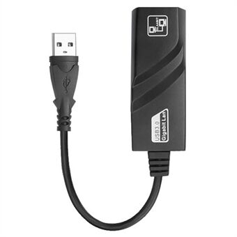 JSM USB 3.0 - RJ45 Gigabit Ethernet -sovitin 1000 Mbps High Speed verkkokaapeliliitin