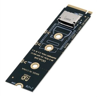 SF-023-2280BK 2280 PCI-E4.0 M.2 M-Avaimen Oculink SFF-8612 SFF-8611 Vertikaalinen Isäntäadapteri