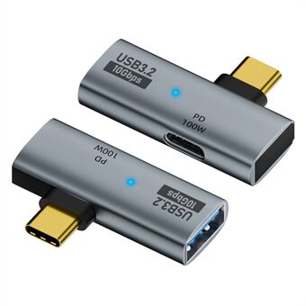 UC-035-PD 10Gbps Type-C USB 3.0 naaras OTG 100W PD-virtasovitin kannettavaan tietokoneeseen, tablettiin ja puhelimeen