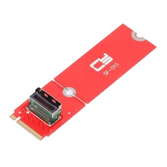 SF-015 PCI-E 5.0 4.0 M.2 M-avain MCIO Mini Cool Edge IO -naarasemäsovitin PCIe Nvme SSD 2280: lle.