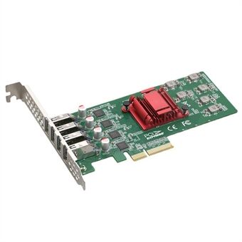 TX1175 4 USB3.0 PCIE X4 -laajennuskortti 4x5G työpöytätietokoneen visuaaliseen tallennukseen