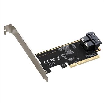 TXB127 SFF8639-liitäntä 2-porttinen Solid State Drive (SSD) sovitinlevy PCLEX8:lle 2 U.2-laajennuskortille