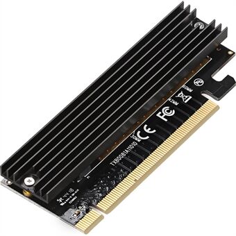 TXB008 Pcl-Express X16 -liitäntäinen Solid State Drive -sovitinkortti M.2:lle PCIE3.0-tietokoneen laajennuskortti lämmön hajautusrivillä