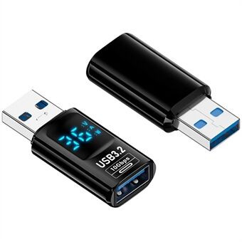 60W 10Gbps Tiedonsiirtosovitin Digitaalinen Näyttö USB-A USB-A Mini Muunnin