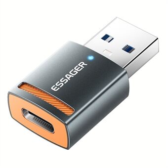 ESSAGER Type-C naaras-naaras USB-miesadapteri alumiiniseos OTG-liitin