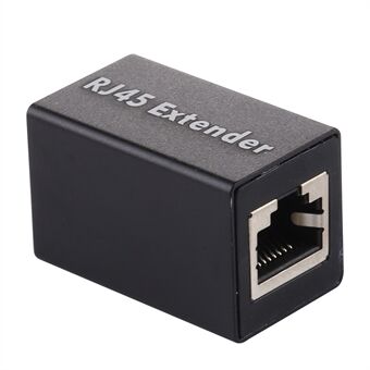 RJ45 naaras-naarasliitin Inline LAN-liitin Ethernet-kaapelin jatkosovitin musta