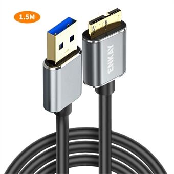 ENKAY HAT PRINCE 1,5m USB 3.0 A - USB 3.0 Micro B Kaapeli Kamera Kiintolevy Lataus Datakaapeli