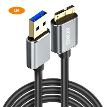 ENKAY HAT PRINCE 1m USB 3.0 A to USB 3.0 Micro B Kaapeli Kamera Kovalevy Lataus Datakaapeli