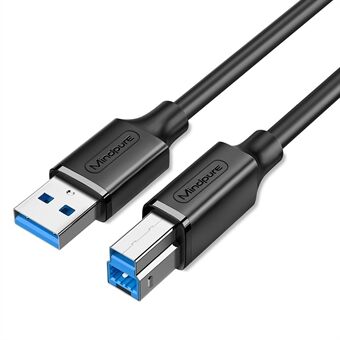 MINDPURE US102 0,5m USB3.0 Uros - USB tyyppi B Uros Tulostinkaapeli HD Tulostusjohto