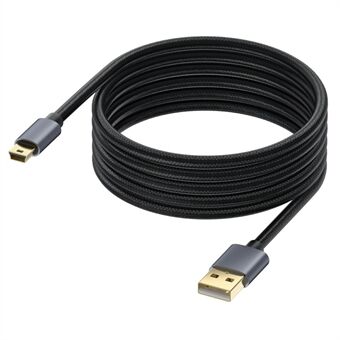 5m USB 2.0 - Mini B uros laturikaapeli USB Mini - USB latauskaapeli PS3 ohjaimelle / MP3-soittimelle / kameralle