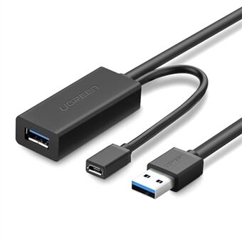 UGREEN 5 m USB 3.0 -jatkokaapeli USB-uros-naaras-toistinjohdon signaalinvahvistimen jatkokaapeli