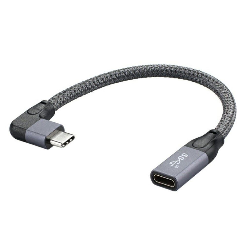 0,2 m 100 W PD 5A kyynärpää USB3.1 Gen 2 Type-C jatkokaapeli 4K 60 Hz 10 Gbps USB-C johto ASUS HP -kannettavalle