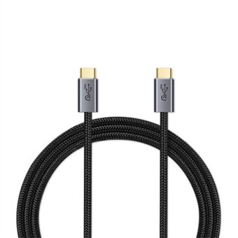 1,5 m PD 100 W pikalatauskaapeli USB-C 3.2 Gen2 8K / 60 Hz 20 Gbps nopea tiedonsiirtojohto