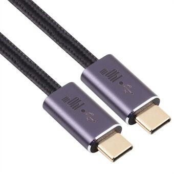 140 W 2 m Type-C uros-C-uros punottu datakaapeli USB 2.0 -siirtonopeusliitin, joka on yhteensopiva Type-C-porttilaitteiden kanssa