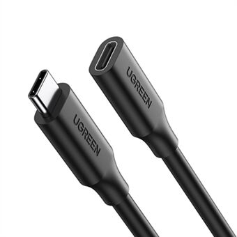 UGREEN 10387 1m USB-C 3.1 jatkojohto PD 100W 4K 60Hz Gen 2 10Gbps uros-naaras USB-jatkolataussynkronointikaapeli